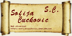 Sofija Čučković vizit kartica